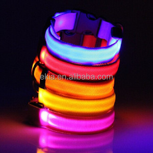 Venta caliente de alta Visible <span class=keywords><strong>Super</strong></span> brillante Durable USB intermitente Led collares de perro Led Collar de perro recargable - Product Image 2