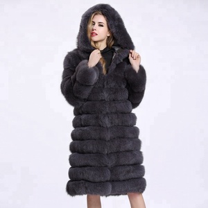 Cappotto Lungo in Finta Pelliccia per <span class=keywords><strong>Donna</strong></span>, Parka Invernale <span class=keywords><strong>Oversize</strong></span> di Lusso con Pannelli in Ecopelliccia - Product Image 4