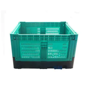 Utilizzando Per La Frutta E Verdura Pallet Scatole Ventilato Scatola di Plastica Pallet Con Maniglia