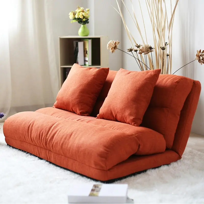 Hàn Quốc Phong Cách Vải Gấp Miếng Bọt Biển Sofa Sàn Với 5 Vị Trí Có Thể Điều Chỉnh Tựa Lưng Sofa/Sofa Giường/Sofa/