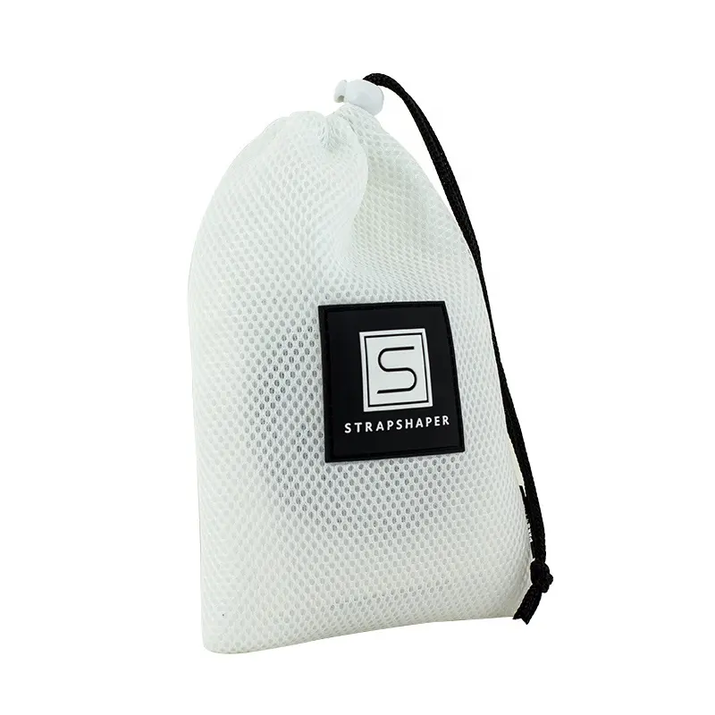 High Quality Portable Soft Mesh Drawstring Bag Drawstring Sandwich Mesh Bag