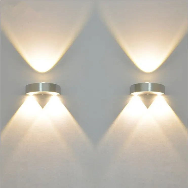 반원형 3W LED 벽 램프 알루미늄 벽 조명 침실 복도 거실