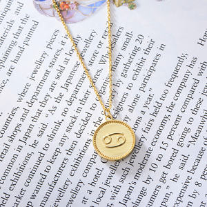 925 स्टर्लिंग चांदी <span class=keywords><strong>argento</strong></span> 12 कुंडली collana केकड़ा कैंसर हार - Product Image 4