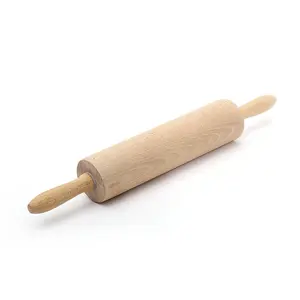 Bán buôn biểu tượng tùy chỉnh sồi bột bằng gỗ bánh bao Pastry cán Pin