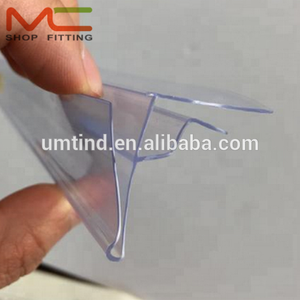 Süpermarket malzemeleri için raf etiketi plastik ekstrüzyon profili için süpermarket PVC veri bilet şerit tutucu fiyat şeridi - Product Image 4