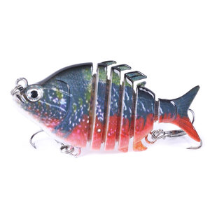 Señuelo de pececillos de ojos 3D de alta calidad, Isca Artificial, múltiples segmentos, hundimiento lento, 6 ondas, Swimbait, plástico duro articulado <span class=keywords><strong>Bai</strong></span> - Product Image 4