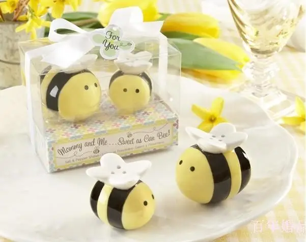 Mama En Ik Bijenkeramiek Honingbij Zout En Peper Shakers Set Baby Shower Decoratie Geschenken Gunsten