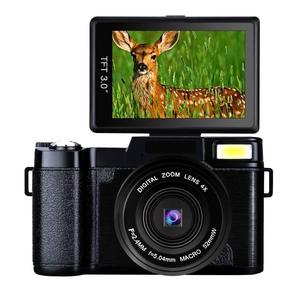 24MP Ultra HD dijital kamera 3.0 inç 180 derece rotasyon Flip ekran kamera Retractrable el feneri - Product Image 1