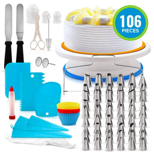Bộ Dụng Cụ Trang Trí Bánh Bộ Dụng Cụ Làm Bánh Set <span class=keywords><strong>Cookie</strong></span> Fondant Công Cụ Làm Bánh Và Phụ Kiện Hơn 100 Chiếc Cho Người Mới Bắt Đầu - Product Image 5