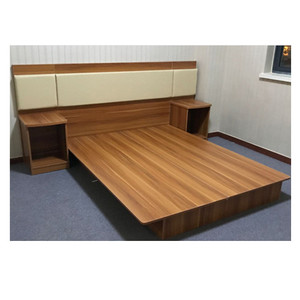 Diseños Modernos y Económicos de Camas Dobles de Madera para Hotel - Product Image 1