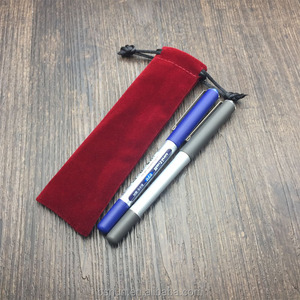 Großhandel Custom Filz Binder Granat Samt Smiggle Pencil Pen Pouch