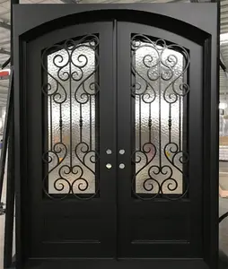 Topbright Wrought Iron Entrance Exterior Door