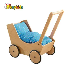 2024高品质儿童木制玩具娃娃婴儿车W16E137B