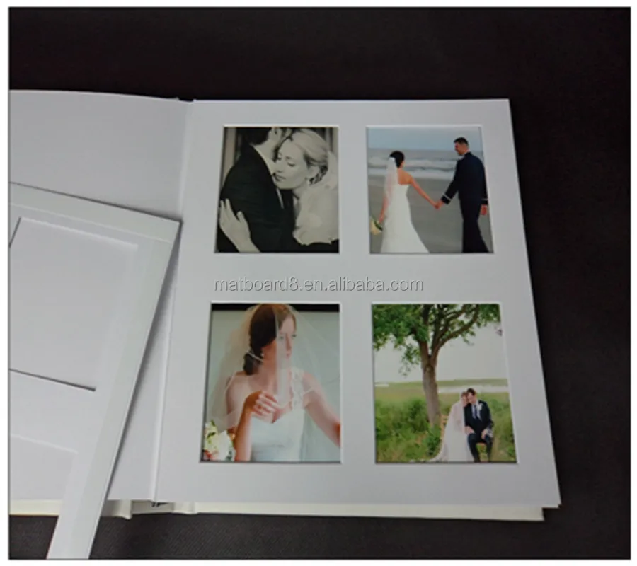 Album photo de mariage mat, 5x7, à enfiler