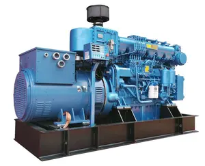 Weichai 350kw WHM6160D456-5 marine navio barco 1500rpm AC trifásico importador conjunto gerador diesel