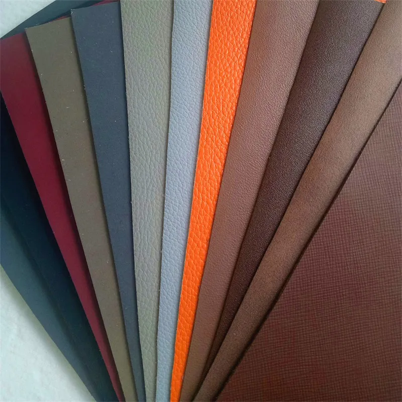 Leather factory Stocklot PVC sofa leather fabric for car seat cover