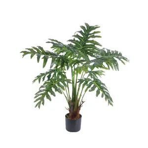 Artificial Philodendron 1.1m Artificial Plant Large Leaf Philodendron Schott