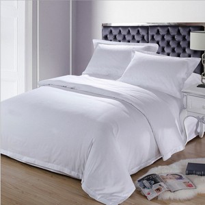 KHÁCH SẠN Bedding Sử Dụng Trang Chủ Dệt 100% Cotton Đồng Bằng Trắng Satin Vải - Product Image 3
