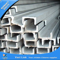 Perfil de canal en U de acero inoxidable, materiales de construcción 316L