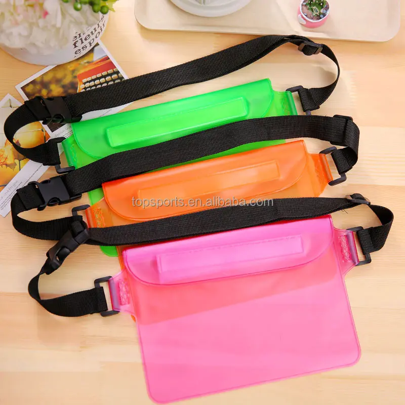 Waterproof Waist Bag Case Pouch Clear pvc sports waist bag