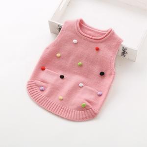 Commercio all'ingrosso Bambini Boutique di Abbigliamento delle Ragazze di Modo del Cotone Pullover Gilet Gilet - Product Image 1