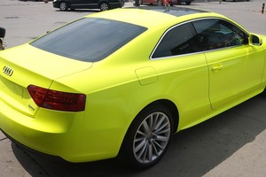 Ropa del coche de 1.52*20 m con air release estirable Película Del Abrigo Del Coche Del Vinilo de color amarillo Fluorescente - Product Image 4