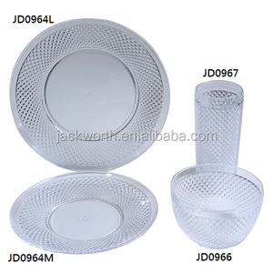 Assiette en acrylique, bol et gobelet, ensemble de vaisselle - Product Image 4