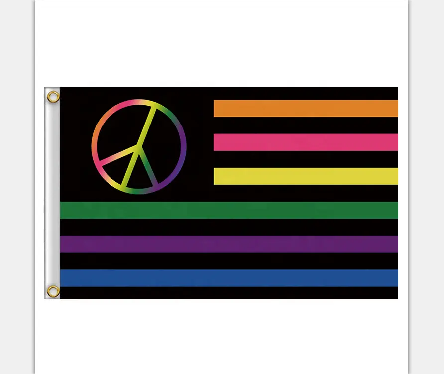 Benutzer definierte gedruckte neue Design Hot Sale 90x150cm Friedens symbol Flagge