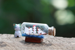 Miniaturas de Botellas Decorativas para Jardín de Hadas, Modelo de Barco, Figuras para Terrario DIY, Decoración de Paisaje Marino en <span class=keywords><strong>Miniatura</strong></span> - Product Image 6