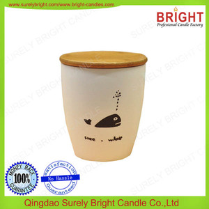 Vela artesanal de pilar con aroma en vaso artística deslustrado color - Product Image 6