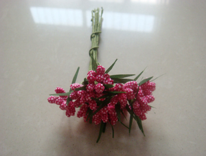 Flores artificiales estampadas para recuerdo de boda caja de dulces decoración cuentas flor Diy - Product Image 5