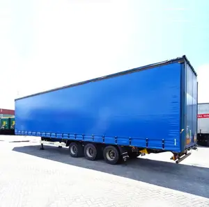 Tissu PVC coréen pour couverture de camion, bâche robuste 650gsm, bleue 1000d * 1000D, 18*18, brillante et mate