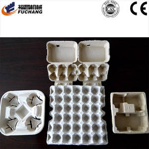 Fuchang déchets papier déchets agricoles riz <span class=keywords><strong>paille</strong></span> matériel <span class=keywords><strong>plateau</strong></span> d'oeufs formant des machines oeuf boîte de carton faisant la machine - Product Image 5