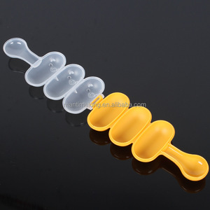 Moule à <span class=keywords><strong>Sushi</strong></span> en silicone, 3 petites boules de riz avec une cuillère shaker - Product Image 4