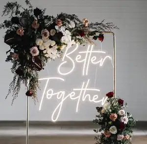Hot <span class=keywords><strong>Amore</strong></span> Romantico Decorazione <span class=keywords><strong>di</strong></span> Cerimonia Nuziale Su Misura HA PORTATO Al Neon Segno Lettere - Product Image 1