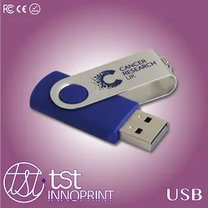 Пользовательские Цвета и Логотип Печатается Twister USB Flash Drive