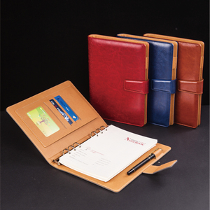 Promocional PU cuaderno de cuero a5 regalo planificador de negocios de con la pluma en caja de regalo de la escuela, la Oficina suministros diario - Product Image 2