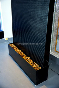 H7ft Customized Floor-standing Acrylic <strong>Water</strong> Wall Waterfall Fountain <strong>Indoor</strong> Fountain Wave <strong>Feature</strong> - Product Image 4