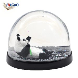 Trang Trí Nội Thất Dễ Thương OEM Bán Buôn Nhựa Voi Nước Bóng, Tùy Chỉnh Nhựa <span class=keywords><strong>Panda</strong></span> Quả Cầu Tuyết - Product Image 4