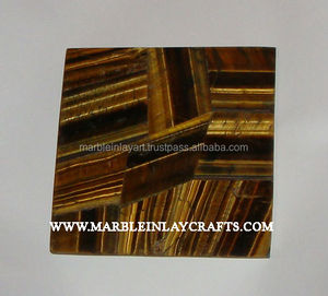 Hermoso azulejo de ojo de tigre de piedras preciosas - Product Image 1