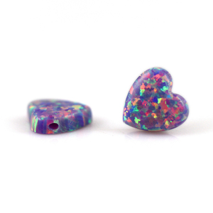 <span class=keywords><strong>Opale</strong></span> de feu violette OP38, <span class=keywords><strong>opale</strong></span> à trou complet, pierre précieuse <span class=keywords><strong>opale</strong></span> en forme de cœur - Product Image 4