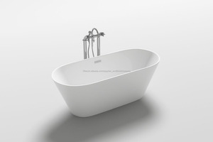 Drain central Autoportant <span class=keywords><strong>Baignoire</strong></span> en Brillant Blanc - Product Image 3