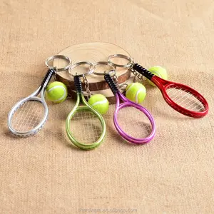 Bóng Tennis Keychain, Vợt Tennis Và Bóng Keychain, Vòng Chìa Khóa Vợt Tennis - Product Image 1