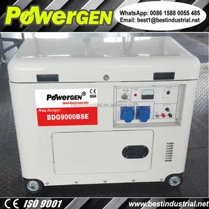 Com ventilador de refrigeração! Powergen aberto do design superior silencioso gerador diesel 8kw