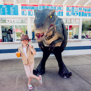 Dinosaur <span class=keywords><strong>World</strong></span> Costume de dinosaure Velocirapter Bleu pour la fête - Product Image 2