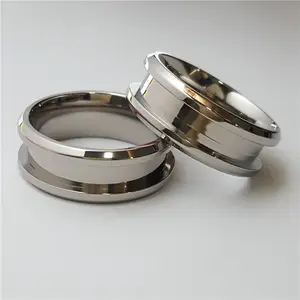 Cheap Wholesale 1 Channel Titanium Ring Blanks For Inlay 8MM