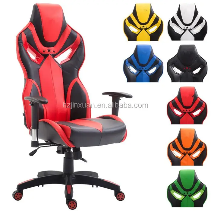 Hot selling in Duitsland hoge terug 360 graden swivel pu boss rode kantoor gaming stoel Oem ontwerp stoel met castor wielen