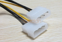 Conector de alimentación de tarjeta gráfica PCI-E, IDE Dual de 4 pines a 6 pines