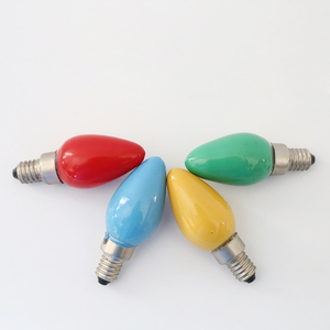 E12 E14 vintage Edison luz incandescente pequeño color vela 10 W 5 W 15 W Navidad <span class=keywords><strong>bombilla</strong></span> c7 C9 - Product Image 3