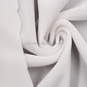 Tissu de robe en <span class=keywords><strong>velours</strong></span> à tricoter en chaîne couleur blanche PFD/PFP Stretch coréen KS Velvet prêt pour l'impression/la teinture - Product Image 3